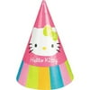 Hello Kitty 'Rainbow Stripes' Cone Hats (8ct)
