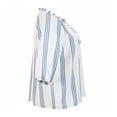 thumbnail image 4 of Blusa George para Mujer, Cuello V con Abertura en Costados Azul Talla M, 4 of 4