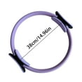 thumbnail image 2 of 14-Inch Yoga Pilates Ring, Flexible Fitness Circle with Padded Handles for Arms Thighs Core, 2 of 8
