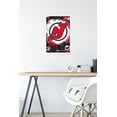 thumbnail image 4 of NHL New Jersey Devils - Maximalist Logo 23 Wall Poster, 14.725" x 22.375", 4 of 5