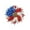 B #154, variant on Patriotic Burlap Flower Wreath Red White and Blue Petal Decor with Stars for Front Door Independence Day July 4th Memorial Day Wall Hanging Ornament, A