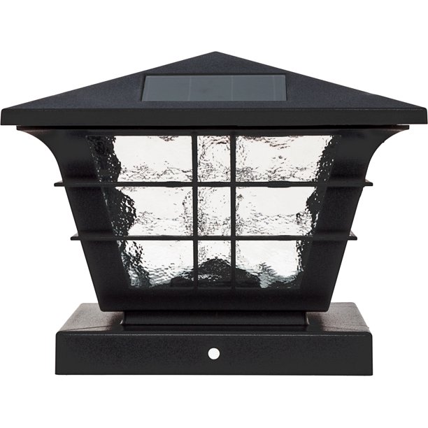 GreenLighting 5x5 Solar Powered Post Cap Light w/ 4x4 Base Adapter