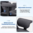 thumbnail image 3 of Hoffree Big and Tall Fabric Office Chair 450lbs, Executive Desk Chair with Massage Ergonomic  Computer Chair with Footrest Reclining Desk Office Chair with Lumbar Support for Home Office, 3 of 4