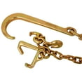 thumbnail image 3 of Grade 70 5/16 Inch x 10 Feets Transport Tow Chain J Hook Long Shank w/R T J Grab Hook Yellow Zinc - 3,700 lbs. Safe Working Load 2pcs, 3 of 5