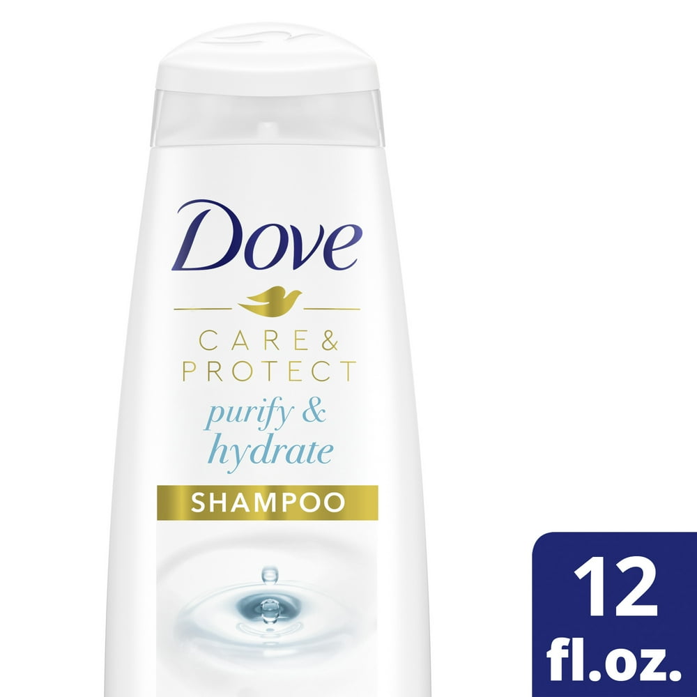 Dove Care & Protect Shampoo Purify & Hydrate Shampoo 12 oz Walmart