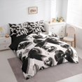 thumbnail image 3 of Castle Fairy Black Ribbon Bow Twin Bedding Sets 7-Piece for Boys Girls,Kawaii Love Heart Print Bedding Comforter Set Microfiber,Dreamy Princess Breathable Sheet Sets,Lightweight Room Decor, 3 of 8
