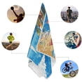 thumbnail image 5 of Quick-Drying Towel 30 x 15 Inch Yoga Towels Bath Towels Hand Bath Towels Sport Towel Water Absorption,Light,Easy to Store and Carry Summer Sea, 5 of 6