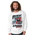 thumbnail image 4 of The Smurfs Kanji Rise and Grind Men Big & Tall Sweatshirt Brisco Brands 2X, 4 of 5