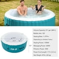 thumbnail image 5 of CO-Z 6' Inflatable Hot Tub Portable 2-4 Person Round Spa Tub for Patio Backyard Green, 5 of 10