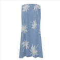 thumbnail image 4 of LOVZFMLL Robes Femmes Décontractées Imprimées Robe Débardeur Plage Col en V Poche Sans Manches Robes de Costume, 4 of 5