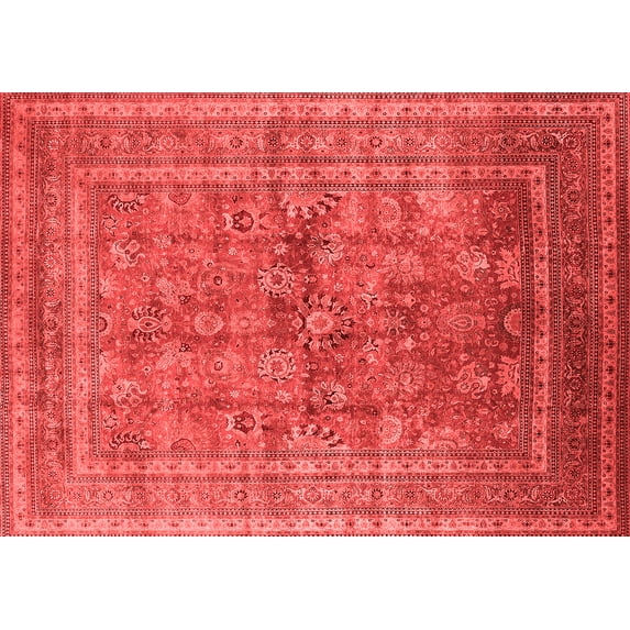 Ahgly Company Indoor Rectangle Oriental Red Industrial Area Rugs, 2' x 5'