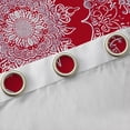 thumbnail image 4 of Manfei Female Men Red White Mandala Black Out Curtains,Bohemian Theme Curtains Pack of 2 (42x63 Each),Exotic Style Bedroom Curtains,Microfiber Bedroom Decor, 4 of 6