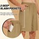 thumbnail image 5 of Pantalones Cortos de Carga de Cintura Elástica para Hombres Pantalones Cortos de Cordón de Moda con Bolsillos, Pantalones de Verano Casual, 5 of 6