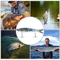 thumbnail image 5 of 10 cm Señuelos de pesca artificiales de múltiples secciones Cebo Aparejos de pesca de mar Wobblers que se hunden con gancho2 #, 5 of 5
