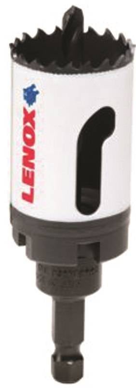 Speed Slot 1772727 Bi-Metal Hole Saw, 1-3 8 in Dia, 1 4 in, High Speed Steel by Lenox