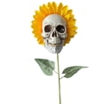 thumbnail image 5 of JOYCHOICE Gothic Sunflower Hallowen PVC Skull Fun Decoration, 5 of 8