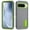 Gray+Green, variant on Feishell Case for Google Pixel 9 / 9 Pro,Heavy Duty 3 Layer Military Protection with Hidden Kickstand Shock Resistant Armor Hybrid Bumper Rugged Rubber Phone Cover,Mint+Rose