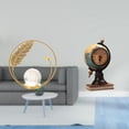 thumbnail image 2 of Estatua de bola de cristal, globo terráqueo, reloj de mesa, figura decorativa de resina y hierro, ideal para la oficina o el hogar, regalo o decoració, 2 of 8