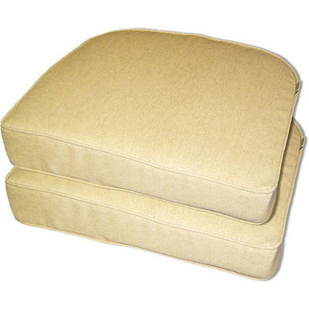 Serenity Solid Gold Seat Cushion 2-pack