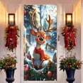 thumbnail image 4 of 35 X 71 Inch Christmas Door Cover - Santa Claus Pattern - Christmas Day Door Decoration - Festival Party Decoration, 4 of 6