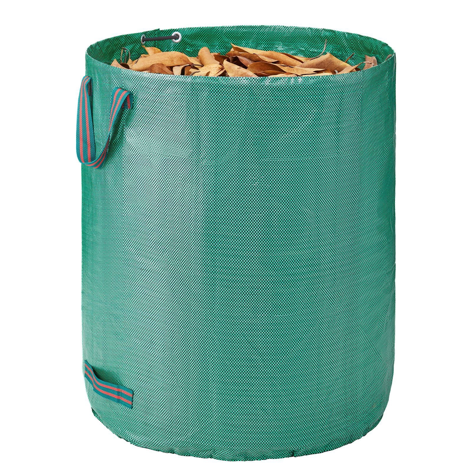 Yard Waste Bag 72 Gallon, Heavy Duty PP Woven Fabric with 180 lbs Capacity, Reinforced Dual Handles, Foldable Design, Standable Leaf Bag for Garden and Lawn