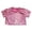 a-Hot Pink325, variant on FINALGANG Girls Crew Neck Short Sleeve Crop TShirt With Shiny Holographic Fabric Casual Slim Fit For Kids Dance Performances Stage Shows Versatile Top