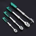 Telescopic Socket Ratchet Wrench Adjustable Head 72 Tooth Quick Release