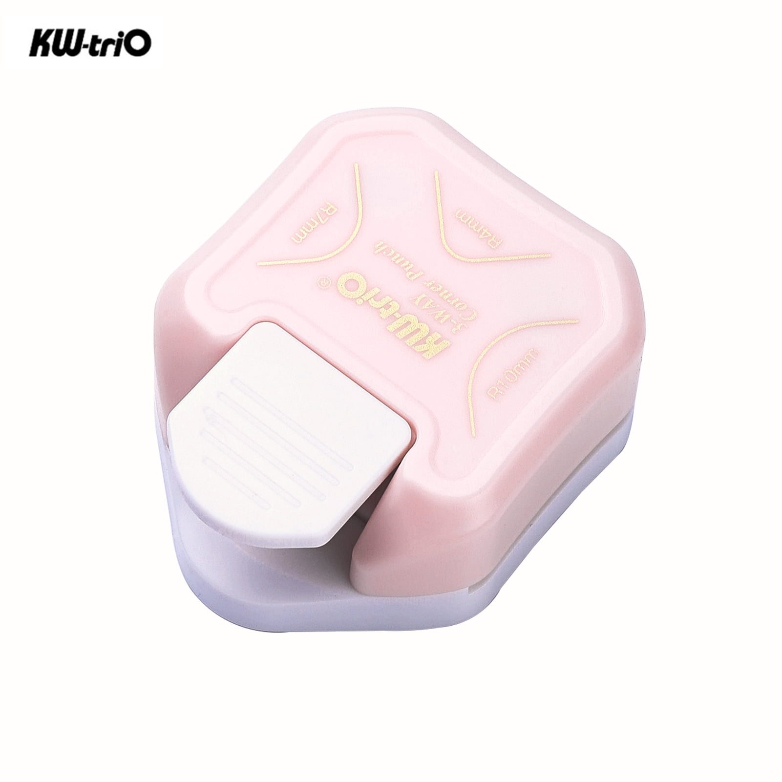 KW-trio 3-in-1 Corner Rounder Punch R4/R7/R10mm Round Corner Trimmer Cutter for Card Photo Paper Laminating Pouches