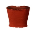 thumbnail image 4 of MixMatchy Women's Solid Strapless Smocked Summer Bandeau Tube Crop Top, 4 of 4