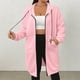 thumbnail image 1 of HongQid Women's Zip Up Hoodies Long Sleeve Long Tunic Sweatshirts Oversized Casual Waffle Fall Jacket Coat with Pocket, 1 of 5
