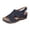 Navy, variant on Women Hollow Out Breathable Sandals rthopedic Wedge Sandal Dressy Flat Open Toe Slingback Platform Espadrilles Sandals Casual Strappy Slip on Sandal Beach Anti-Slip Shoes