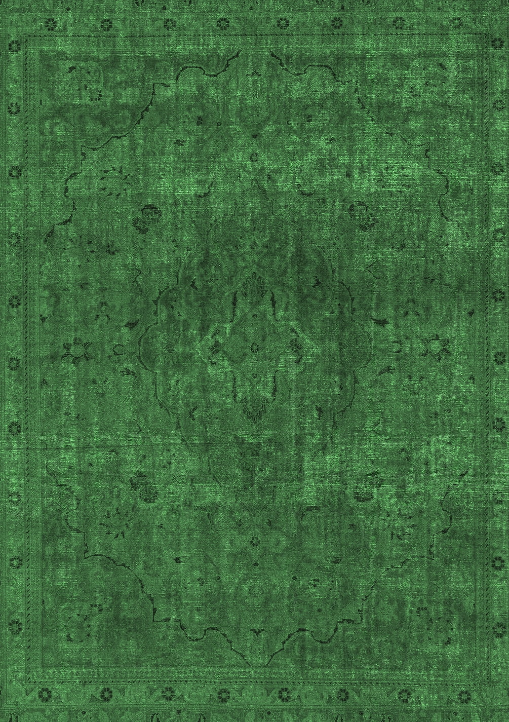 Ahgly Company Indoor Rectangle Abstract Emerald Green Modern Area Rugs ...