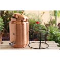 thumbnail image 3 of Indian Art Villa Embossed Copper Water Dispenser - 169 oz with Brass Tap & Stand, 3 of 5