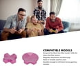 thumbnail image 4 of forElite D Pads, Metal Faceted Standard Replacement with Magnetic Attraction for Excellent Grip, Stainless Steel Kit for Accurate and Fast Control, Customize Gaming Feel, 4 of 7