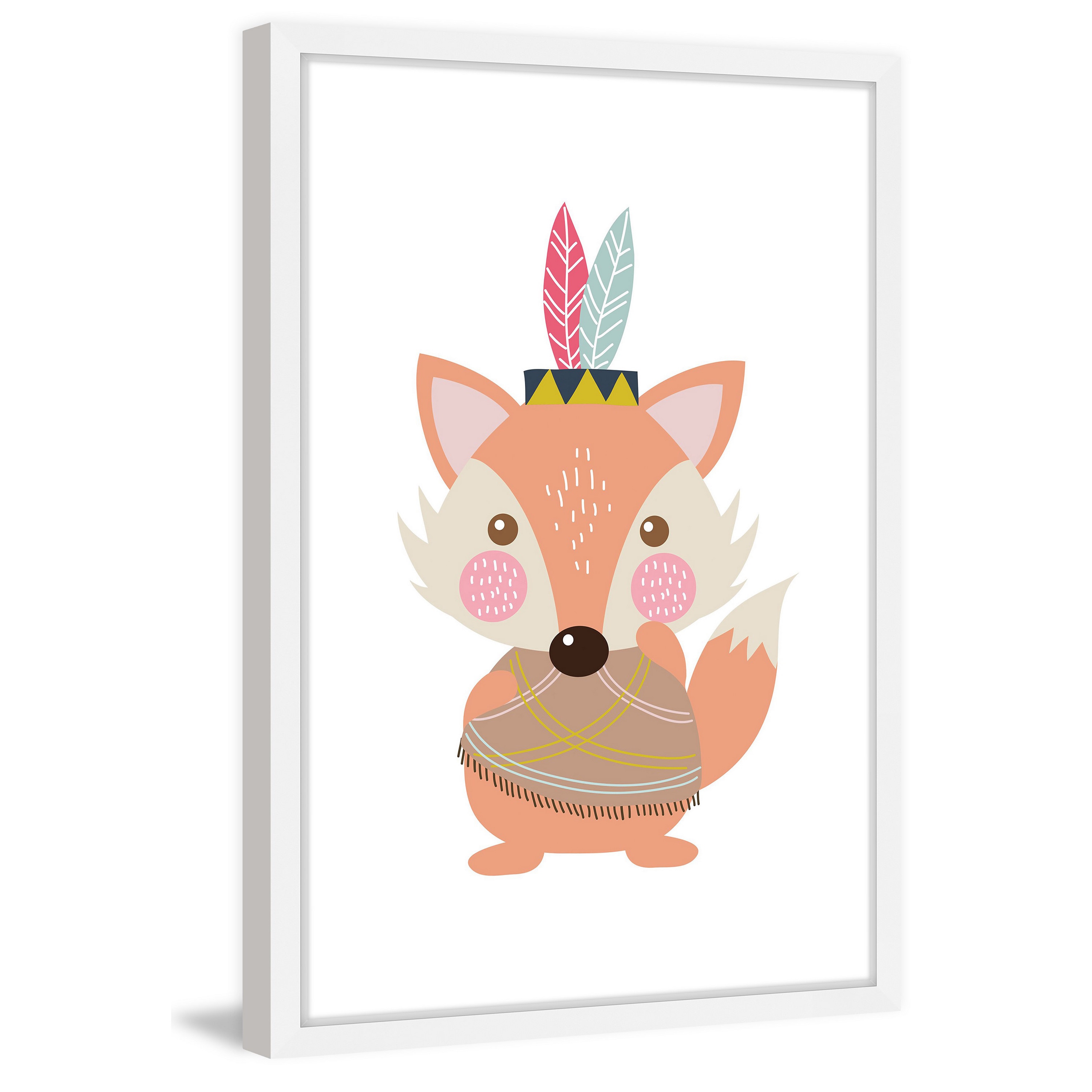 Marmont Hill "Hipster Fox" by Shayna Pitch Framed Painting Print