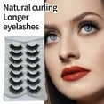 thumbnail image 5 of Dramatic Eyelashes 7 Pairs Soft Layered Lengthened Thick False Lashes 20MM Wispy Pack for Eye Enhancements, 5 of 7