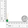 thumbnail image 6 of Gem Stone King 14K Yellow Gold Green Nano Emerald Pendant Necklace | 1.50 Cttw | Gemstone May Birthstone | Oval 9X7MM | Gold Necklace for Women | With 18 inch Gold Chain, 6 of 6