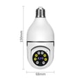 thumbnail image 2 of 1080P inalámbrico bombilla Monitor Cámara WiFi cámara de seguridad 2MP soporta 2 vías Audio intelige Tomshoo Blanco/Paquete de 2, 2 of 7