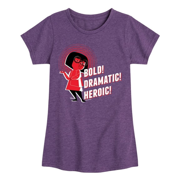 The Incredibles - Bold Dramatic Heroic - Toddler and Youth Girls Short Sleeve Graphic T-Shirt