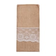 thumbnail image 1 of Advancent Bolsa para utensilios, mangas rústicas, tenedor, cuchara, soporte, lino, cubiertos, bolsillo, boda, despedida de soltera, decoración Kits de decoración para fiestas, 1 of 6