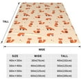 thumbnail image 5 of Cute Fox Blanket, Soft Warm Bed Bedding Throw Blankets for Couch Bedroom Sofa Office, All Season Cozy Flannel Plush Blanket Gifts for Adults, 60"X50", 5 of 6