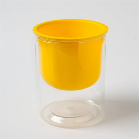 

1Pcs Macaron Color Transparent Plastic Flower Pot Selfabsorbent Resin Flower Pot