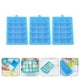 thumbnail image 3 of GOOHOCHY 3pcs 15 cavidad Cubo de hielo fabricando bandejas de silicona bandeja de hielo moldes de cubo de hielo de fácil liberación moldes, 3 of 7