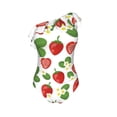thumbnail image 5 of Wukai Strawberry Chic One Shoulder Swimwear with Ruffle Design and Tummy Control Skirt: Fashionable, Supportive, Comfortable for Beach-Large, 5 of 7