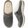 thumbnail image 5 of Men Slippers with Arch Support Canvas House Slipper Slip On Clog Outdoor Shoes, 5 of 14