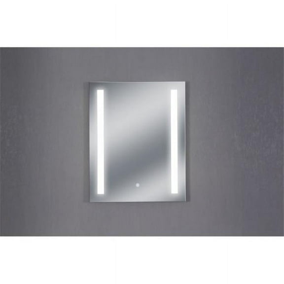 Anzzi BA-LMDFV002WH 30 x 24 in. Mantra Series Frameless LED Bathroom Mirror, White