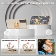 thumbnail image 4 of for Samsung S21 Case,with Screen Protector, Built-in 360° Rotation Ring Holder Magnetic Kickstand, Plating Gold Edge Soft TPU Shockproof Protective Case for Galaxy S21 6.2 inch, White, 4 of 13