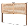 thumbnail image 3 of Pemberly Row Walnut Brown Bayur Wood Queen Headboard with Rope Webbing, 3 of 8