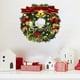 thumbnail image 4 of Corona navideña, corona navideña falsa con campanas, tarjeta de texto, también adornada con bolas navideñas, flores de ciervo, decoraciones navideñas para puertas, coronas decorativas navideñas, 4 of 7