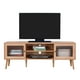 thumbnail image 1 of Mueble para TV Top Living con Estantes y Puertas de Vidrio Café, 1 of 7